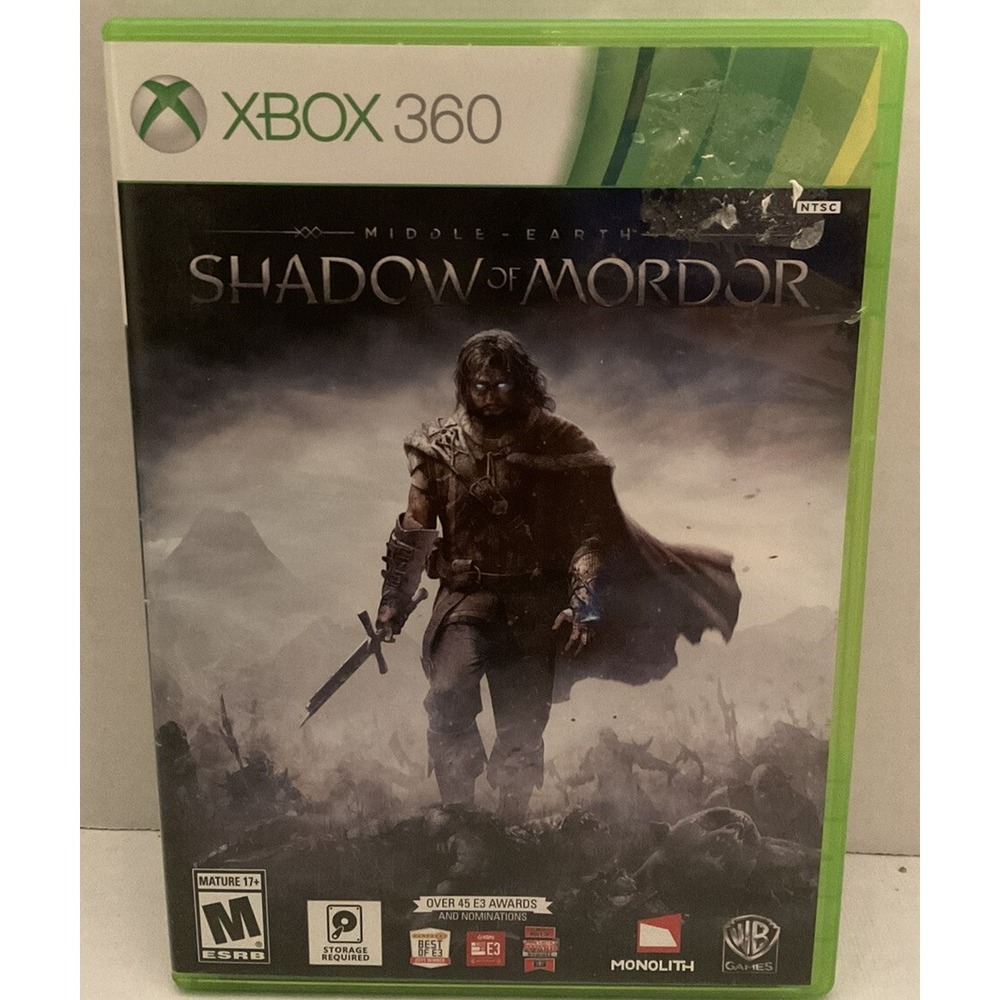 Middle-earth: Shadow of Mordor (Microsoft Xbox 360, 2014) complete w/ manual